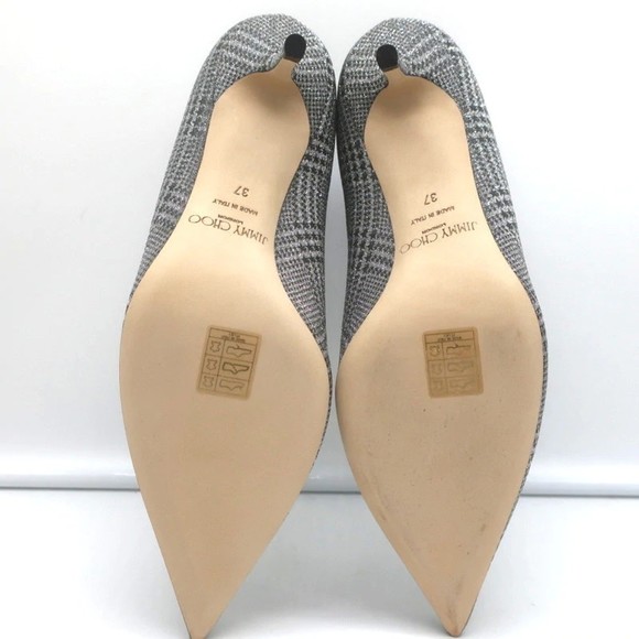 Jimmy Choo Marinda 65 Ankle Boots Silver Glitter Prince of Stars Size 37 NEW - Picture 10 of 10